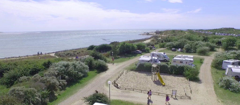 vue aérienne du camping du halloy