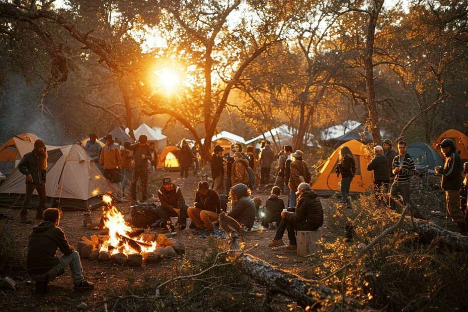 Camping et centre aérés