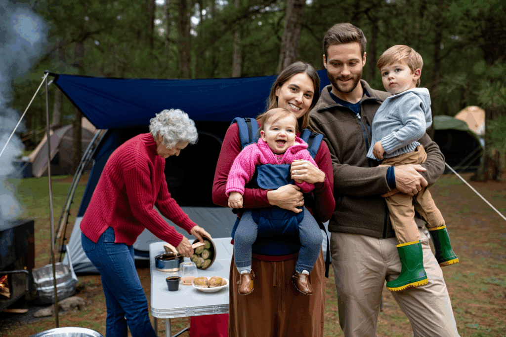 voyage au camping bebe