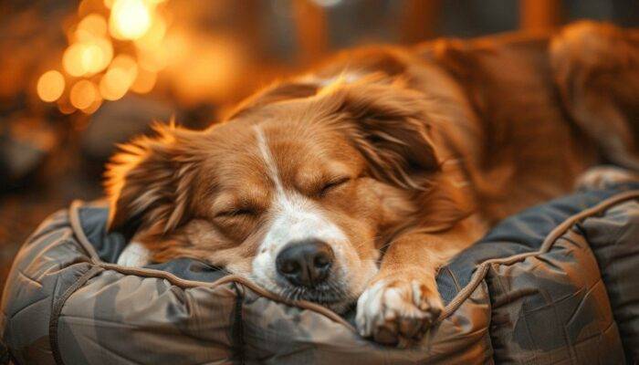 Lit de camping pour chien