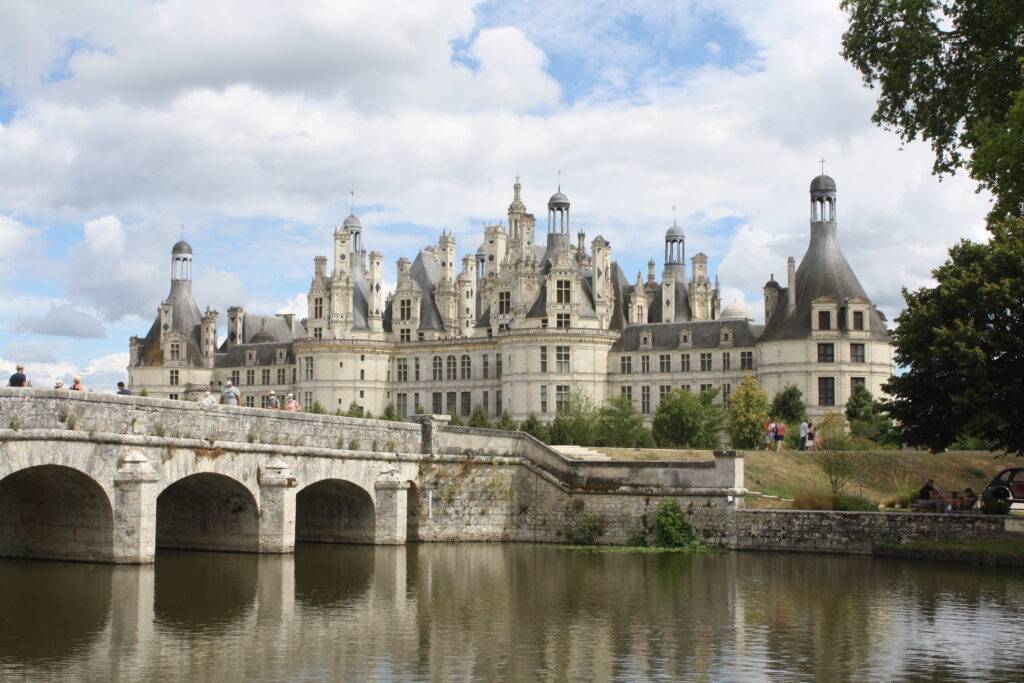 vue incroyable château Chambord