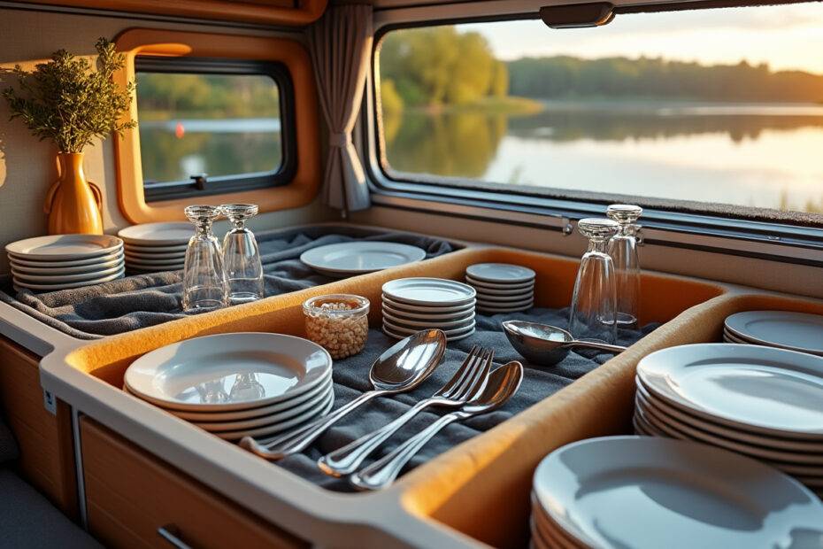 découvrez nos astuces simples et efficaces pour bien caler la vaisselle dans votre camping-car et éviter la casse durant vos trajets. protégez votre équipement et voyagez l’esprit tranquille !