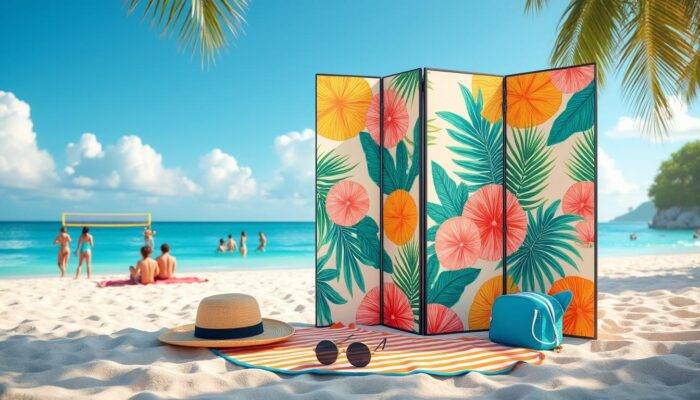 Paravent plage : l’accessoire indispensable pour des journées sereines en bord de mer en 2025