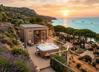 Tente face mer ou colline sauvage: choisissez votre emplacement idéal et craquez pour un mobil-home avec jacuzzi privatif au Sud de la France